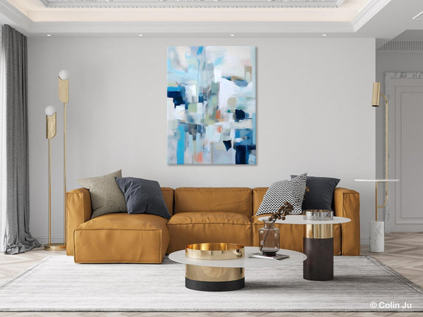 Large Modern Canvas Wall Paintings, Original Abstract Art, Hand Painted Acrylic Painting on Canvas, Large Wall Art Painting for Dining Room-LargePaintingArt.com