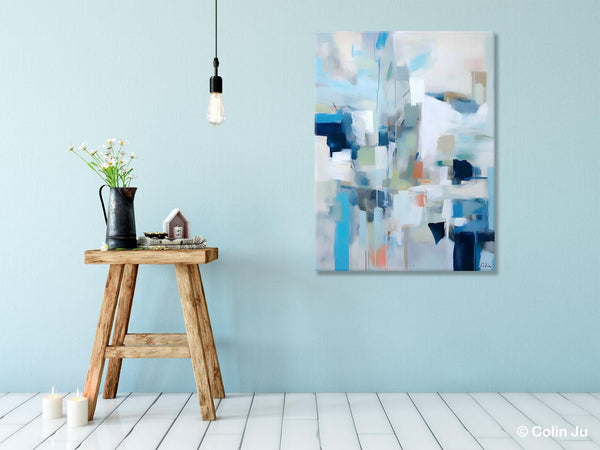 Large Modern Canvas Wall Paintings, Original Abstract Art, Hand Painted Acrylic Painting on Canvas, Large Wall Art Painting for Dining Room-LargePaintingArt.com