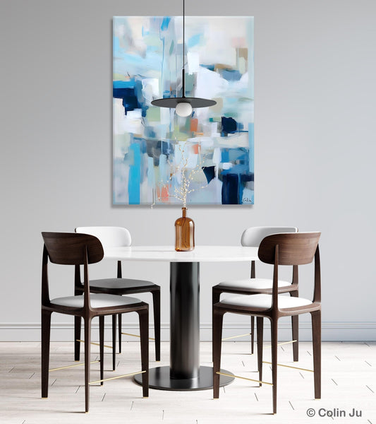 Large Modern Canvas Wall Paintings, Original Abstract Art, Hand Painted Acrylic Painting on Canvas, Large Wall Art Painting for Dining Room-LargePaintingArt.com
