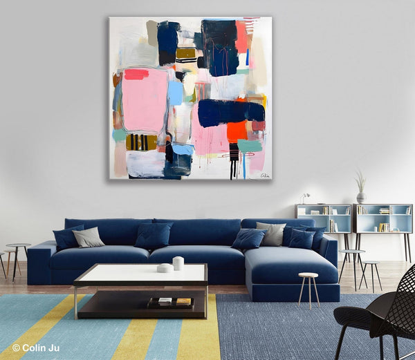 Modern Original Abstract Wall Art, Contemporary Canvas Art, Canvas Paintings, Large Abstract Art for Bedroom, Simple Modern Acrylic Artwork-LargePaintingArt.com
