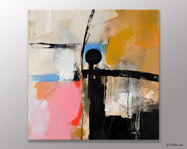 Extra Large Abstract Paintings for Bedroom, Original Modern Acrylic Wall Art, Modern Canvas Art Paintings, Abstract Wall Art for Dining Room-LargePaintingArt.com