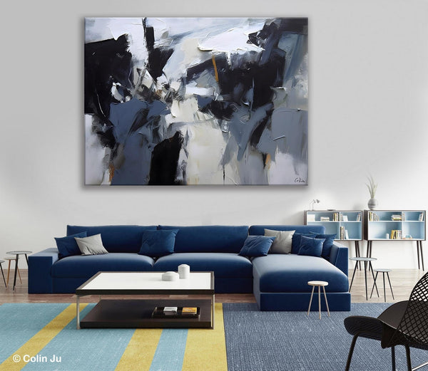 Simple Canvas Art, Contemporary Painting on Canvas, Extra Large Wall Art Paintings, Original Canvas Art for sale, Simple Abstract Paintings-LargePaintingArt.com