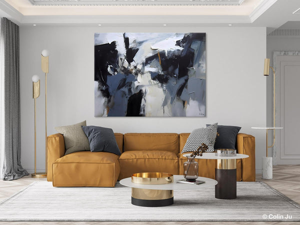 Simple Canvas Art, Contemporary Painting on Canvas, Extra Large Wall Art Paintings, Original Canvas Art for sale, Simple Abstract Paintings-LargePaintingArt.com