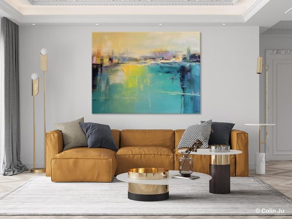 Original Canvas Artwork, Contemporary Acrylic Painting on Canvas, Large Painting for Dining Room, Simple Abstract Art, Wall Art Paintings-LargePaintingArt.com