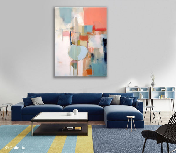 Large Modern Paintings, Original Abstract Canvas Art, Large Wall Painting for Bedroom, Hand Painted Canvas Art, Acrylic Painting on Canvas-LargePaintingArt.com