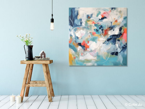 Modern Acrylic Art, Modern Original Abstract Art, Large Abstract Art for Bedroom, Simple Canvas Paintings for Sale, Contemporary Canvas Art-LargePaintingArt.com