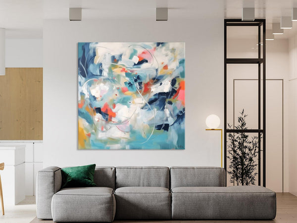 Modern Acrylic Art, Modern Original Abstract Art, Large Abstract Art for Bedroom, Simple Canvas Paintings for Sale, Contemporary Canvas Art-LargePaintingArt.com