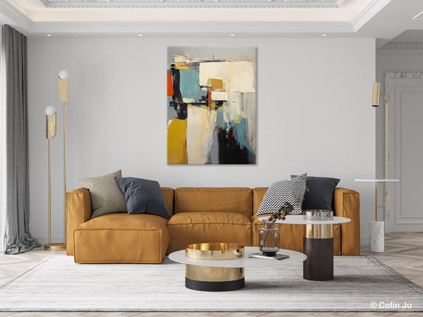 Large Modern Canvas Paintings, Heavy Texture Paintings, Large Original Wall Art Painting for Bedroom, Acrylic Paintings on Canvas-LargePaintingArt.com