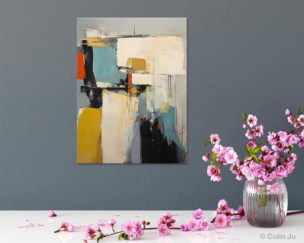 Large Modern Canvas Paintings, Heavy Texture Paintings, Large Original Wall Art Painting for Bedroom, Acrylic Paintings on Canvas-LargePaintingArt.com