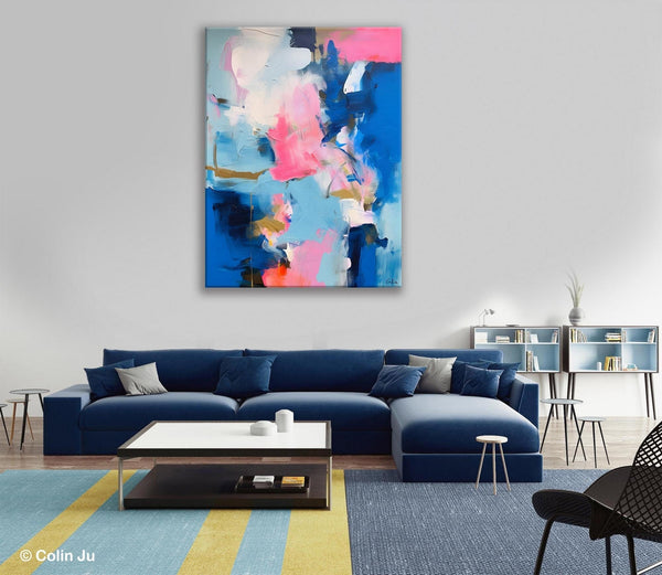 Large Abstract Painting for Bedroom, Oversized Canvas Wall Art Paintings, Original Modern Artwork, Contemporary Acrylic Painting on Canvas-LargePaintingArt.com