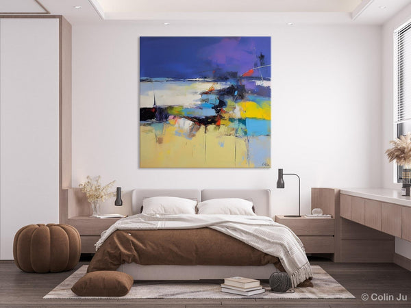 Original Modern Abstract Artwork, Geometric Modern Canvas Art, Extra Large Canvas Paintings for Living Room, Abstract Wall Art for Sale-LargePaintingArt.com