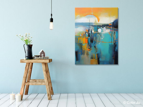 Extra Large Modern Canvas Art for Bedroom, Original Art Paintings, Large Paintings for Sale, Hand Painted Canvas Art, Acrylic Art on Canvas-LargePaintingArt.com
