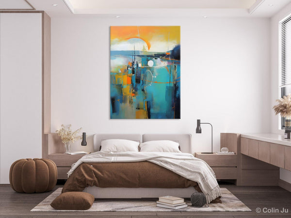 Extra Large Modern Canvas Art for Bedroom, Original Art Paintings, Large Paintings for Sale, Hand Painted Canvas Art, Acrylic Art on Canvas-LargePaintingArt.com