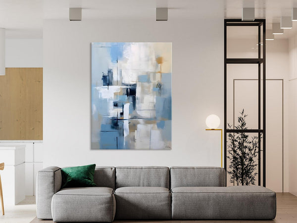 Hand Painted Acrylic Painting on Canvas, Large Modern Canvas Art, Original Abstract Art Paintings, Large Wall Art Painting for Dining Room-LargePaintingArt.com