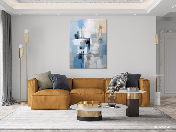Hand Painted Acrylic Painting on Canvas, Large Modern Canvas Art, Original Abstract Art Paintings, Large Wall Art Painting for Dining Room-LargePaintingArt.com