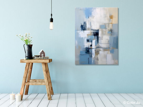 Hand Painted Acrylic Painting on Canvas, Large Modern Canvas Art, Original Abstract Art Paintings, Large Wall Art Painting for Dining Room-LargePaintingArt.com