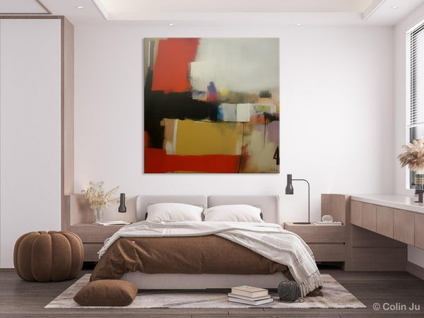 Modern Original Abstract Art, Canvas Paintings for Sale, Large Wall Art for Bedroom, Geometric Modern Acrylic Art, Contemporary Canvas Art-LargePaintingArt.com