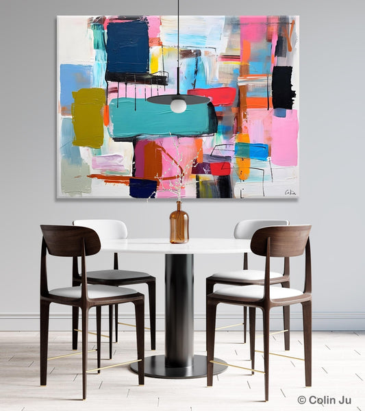 Original Abstract Art Paintings, Hand Painted Canvas Art, Acrylic Painting on Canvas, Large Canvas Art for Sale, Large Painting for Bedroom-LargePaintingArt.com
