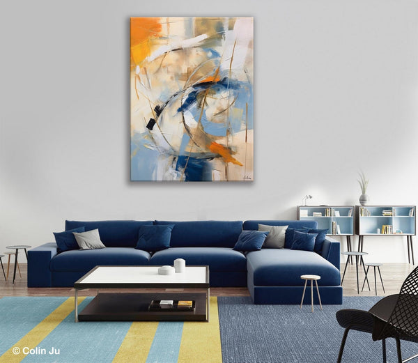 Modern Acrylic Paintings, Large Paintings for Living Room, Contemporary Wall Art Paintings, Hand Painted Canvas Art, Original Abstract Art-LargePaintingArt.com