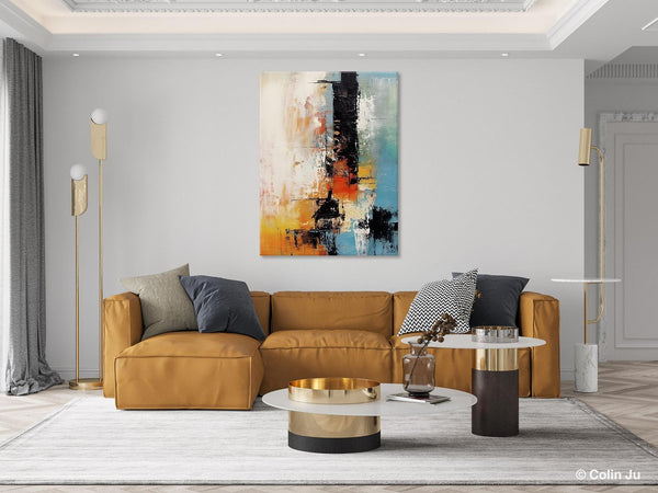 Contemporary Wall Art Paintings, Hand Painted Canvas Art, Original Abstract Art, Modern Acrylic Paintings, Large Paintings for Living Room-LargePaintingArt.com