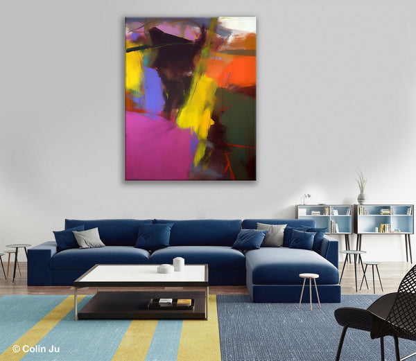 Abstract Paintings for Sale, Modern Wall Art for Living Room, Contemporary Acrylic Paintings, Original Abstract Art, Abstract Art on Canvas-LargePaintingArt.com