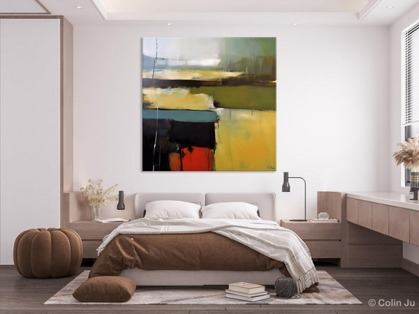 Large Abstract Painting for Bedroom, Original Modern Wall Art Paintings, Modern Acrylic Paintings, Huge Contemporary Canvas Paintings-LargePaintingArt.com