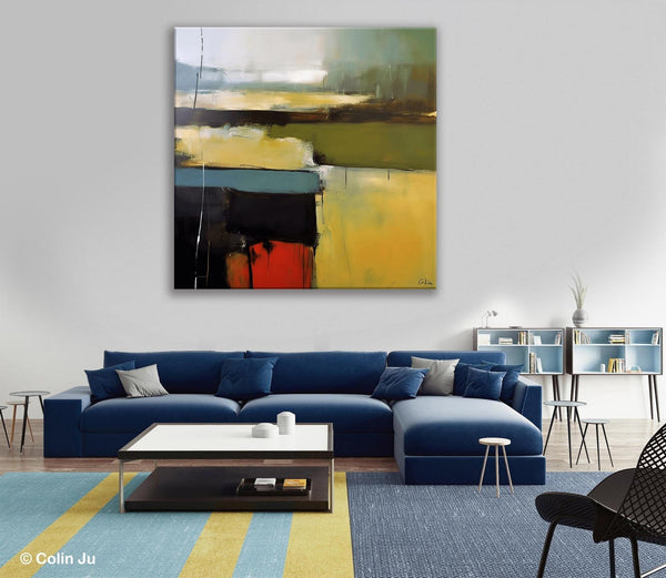 Large Abstract Painting for Bedroom, Original Modern Wall Art Paintings, Modern Acrylic Paintings, Huge Contemporary Canvas Paintings-LargePaintingArt.com