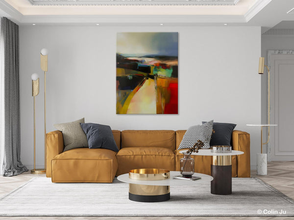 Original Landscape Paintings, Acrylic Painting on Canvas, Extra Large Paintings for Bedroom, Modern Paintings, Large Contemporary Wall Art-LargePaintingArt.com
