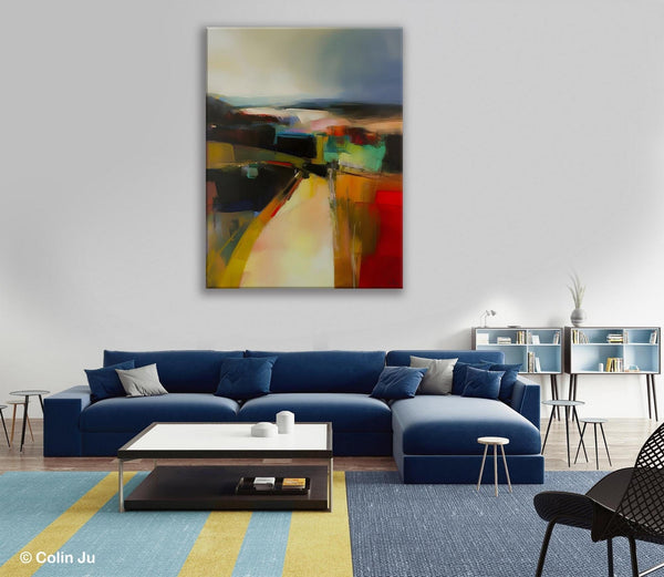 Original Landscape Paintings, Acrylic Painting on Canvas, Extra Large Paintings for Bedroom, Modern Paintings, Large Contemporary Wall Art-LargePaintingArt.com