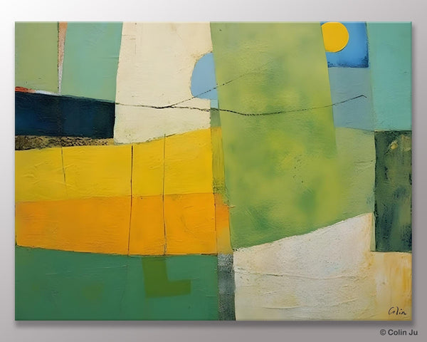 Original Canvas Artwork, Large Wall Art Painting for Dining Room, Contemporary Acrylic Painting on Canvas, Modern Abstract Wall Paintings-LargePaintingArt.com