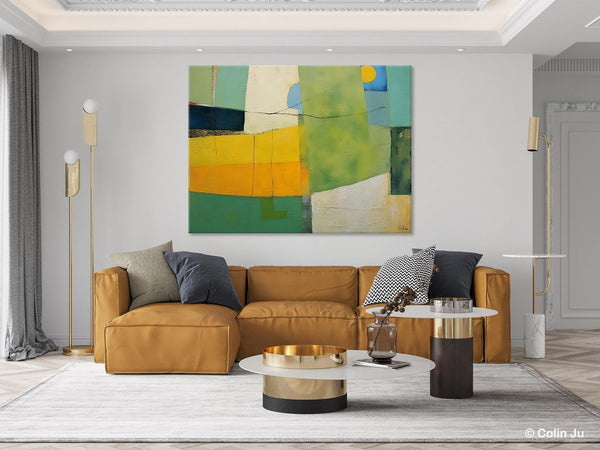 Original Canvas Artwork, Large Wall Art Painting for Dining Room, Contemporary Acrylic Painting on Canvas, Modern Abstract Wall Paintings-LargePaintingArt.com