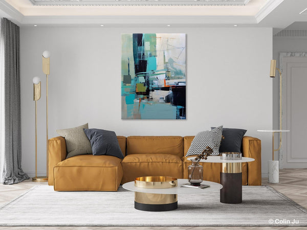 Original Abstract Art, Large Wall Art Painting for Dining Room, Large Modern Canvas Wall Paintings, Hand Painted Acrylic Painting on Canvas-LargePaintingArt.com