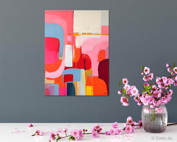 Contemporary Acrylic Painting on Canvas, Simple Abstract Art, Large Painting for Dining Room, Original Canvas Artwork, Wall Art Paintings-LargePaintingArt.com