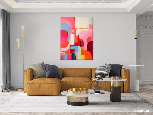 Contemporary Acrylic Painting on Canvas, Simple Abstract Art, Large Painting for Dining Room, Original Canvas Artwork, Wall Art Paintings-LargePaintingArt.com