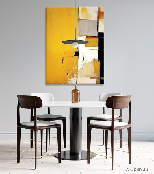 Original Canvas Artwork, Large Wall Art Painting for Dining Room, Oversized Abstract Art Paintings, Contemporary Acrylic Painting on Canvas-LargePaintingArt.com