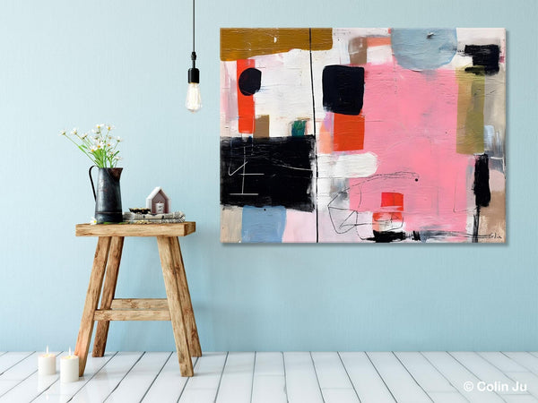 Modern Wall Art Ideas for Bedroom, Large Canvas Paintings, Original Abstract Art, Hand Painted Canvas Art, Contemporary Acrylic Paintings-LargePaintingArt.com