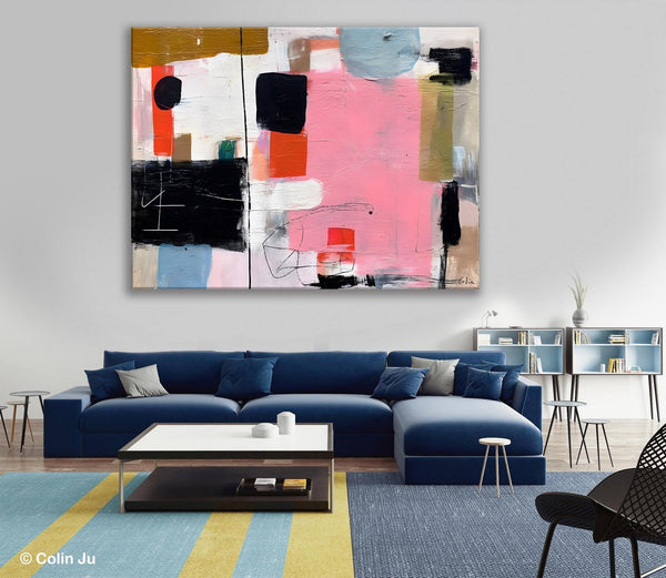 Modern Wall Art Ideas for Bedroom, Large Canvas Paintings, Original Abstract Art, Hand Painted Canvas Art, Contemporary Acrylic Paintings-LargePaintingArt.com