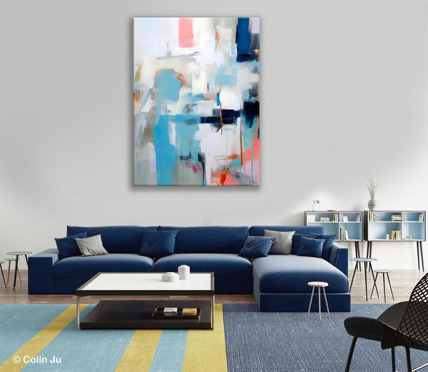 Contemporary Painting, Canvas Paintings for Dining Room, Acrylic Painting on Canvas, Extra Large Modern Wall Art, Original Abstract Painting-LargePaintingArt.com