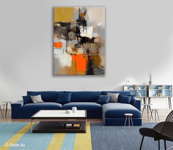 Acrylic Painting on Canvas, Modern Paintings, Extra Large Paintings for Dining Room, Large Contemporary Wall Art, Original Abstract Painting-LargePaintingArt.com