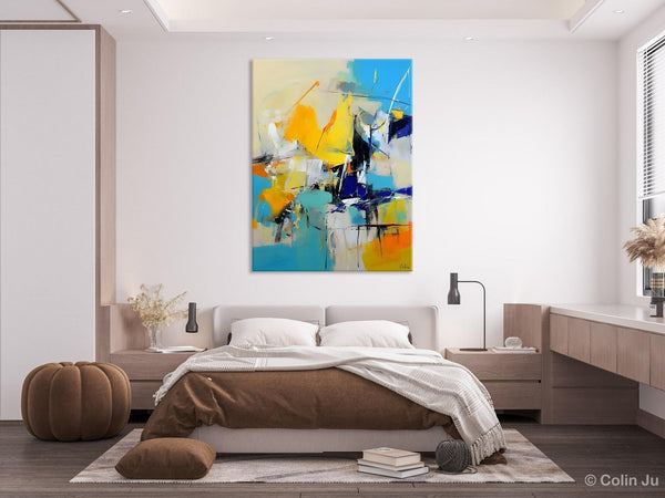 Original Canvas Wall Art, Oversized Contemporary Acrylic Paintings, Modern Abstract Paintings, Extra Large Canvas Painting for Living Room-LargePaintingArt.com