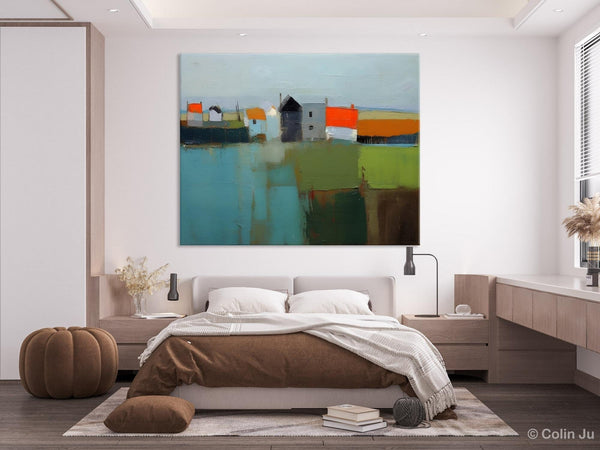 Abstract Landscape Paintings, Extra Large Canvas Painting for Living Room, Large Original Abstract Wall Art, Contemporary Acrylic Paintings-LargePaintingArt.com