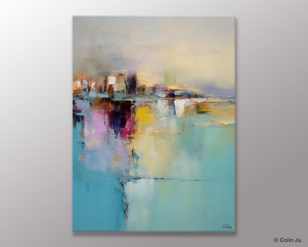 Oversized Contemporary Acrylic Paintings, Modern Abstract Paintings, Extra Large Canvas Painting for Living Room, Original Canvas Wall Art-LargePaintingArt.com