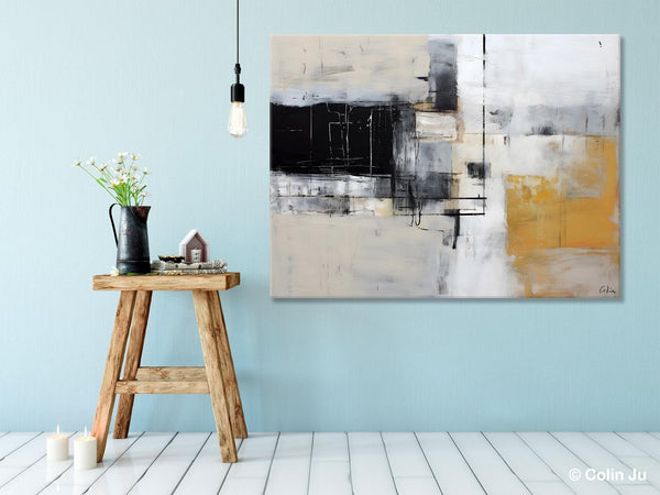 Modern Abstract Art Paintings, Extra Large Canvas Painting for Bedroom, Original Canvas Wall Art, Oversized Contemporary Acrylic Paintings-LargePaintingArt.com
