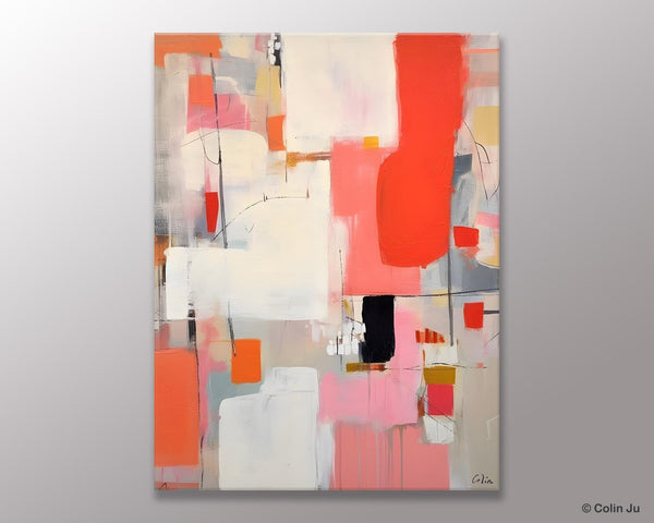 Extra Large Painting on Canvas, Huge Contemporary Acrylic Paintings, Extra Large Canvas Painting for Bedroom, Original Abstract Wall Art-LargePaintingArt.com