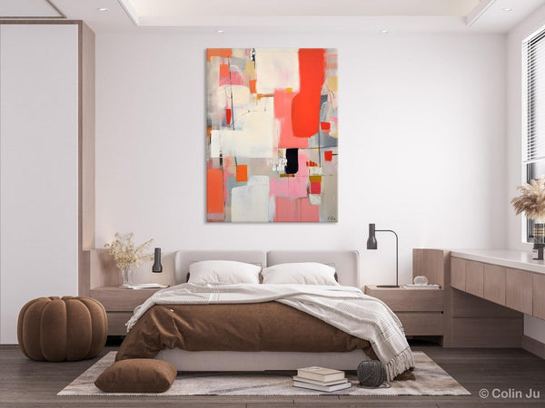 Extra Large Painting on Canvas, Huge Contemporary Acrylic Paintings, Extra Large Canvas Painting for Bedroom, Original Abstract Wall Art-LargePaintingArt.com