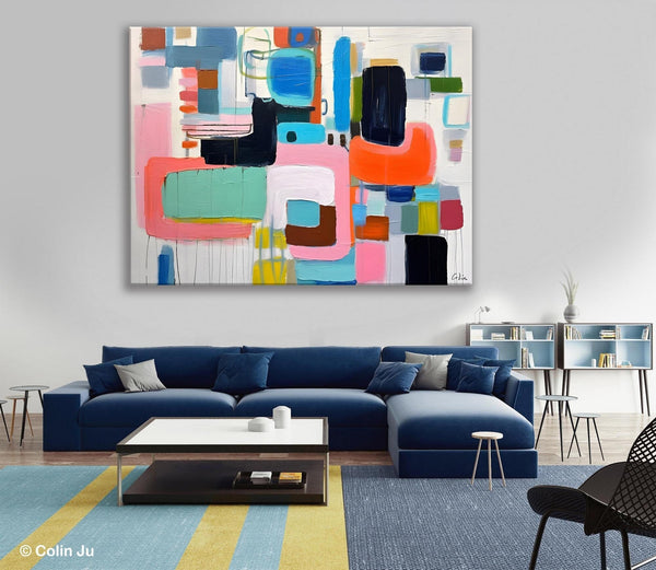 Contemporary Acrylic Paintings, Modern Wall Art Ideas for Living Room, Extra Large Canvas Paintings, Original Abstract Painting, Impasto Art-LargePaintingArt.com