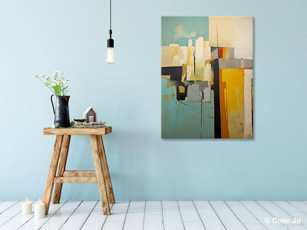 Abstract Paintings, Large Contemporary Wall Art, Extra Large Paintings for Living Room, Heavy Texture Canvas Art, Original Modern Painting-LargePaintingArt.com