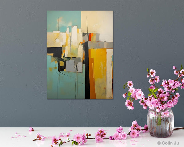 Abstract Paintings, Large Contemporary Wall Art, Extra Large Paintings for Living Room, Heavy Texture Canvas Art, Original Modern Painting-LargePaintingArt.com