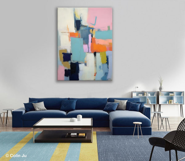 Contemporary Wall Art Paintings, Acrylic Painting on Canvas, Abstract Paintings for Bedroom, Extra Large Original Art, Buy Wall Art Online-LargePaintingArt.com