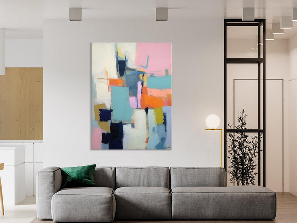 Contemporary Wall Art Paintings, Acrylic Painting on Canvas, Abstract Paintings for Bedroom, Extra Large Original Art, Buy Wall Art Online-LargePaintingArt.com
